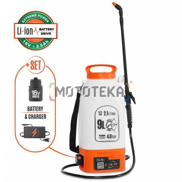 Опрыскиватель аккумуляторный Daewoo (Дэу) DSA 9Li